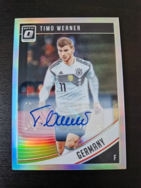 Timo Werner 2018-19 Donruss Optic Soccer Autograph Card Holo - Panini