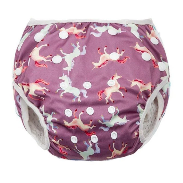 Diaper Cover Baby Swimming Waterproof Cloth Nappy Adjustable Pant Infant Toddler 9