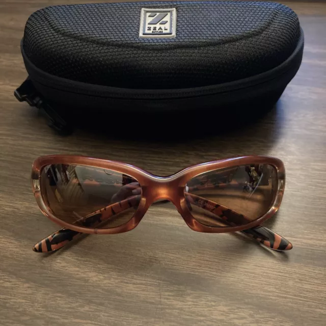 ZEAL OPTICS RUSH  Sunglasses with original case Brown Red Japan