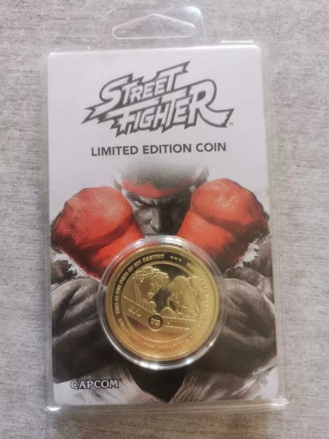 street fighter  limited edition pièce, capcom,sous blister