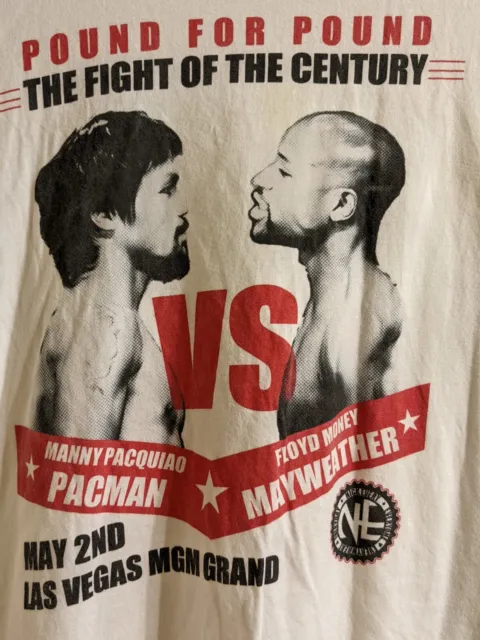 Retro Boxing Mayweather vs Pacquiao (Fight of the Century)  Men's XL Pullover