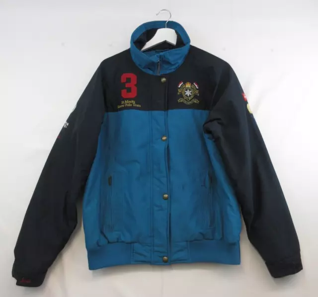 JOULES WOMENS BLOUSON Coat Size 12 Navy Blue Polo Equestrian Riding St Moritz 44.95 PicClick UK