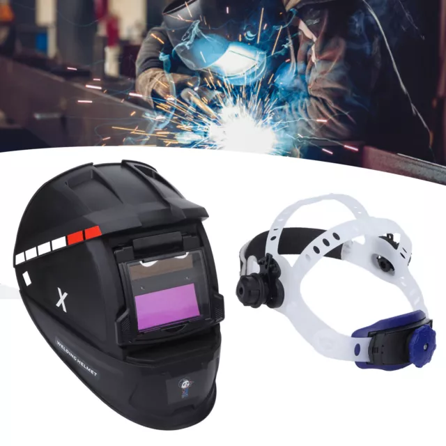 Flip Up Welding Helmet Auto Darkening Clamshell Lift Front Head Protection.