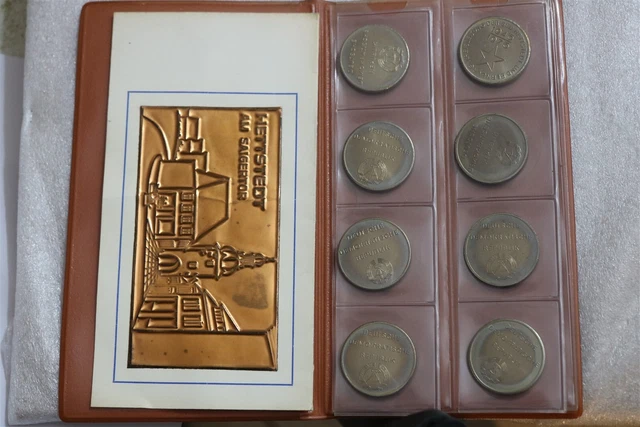 🧭 🇩🇪 Germany Ddr Hettstedt 8 Medals In Wallet B62 #210