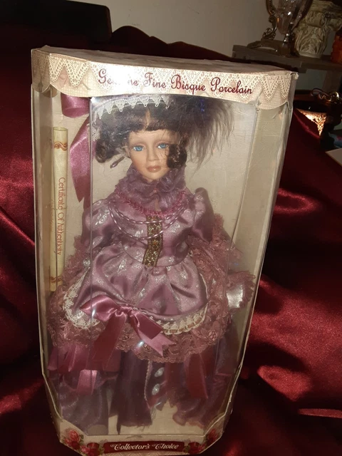 Genuine Fine Bisque Porcelain Doll-Collectors Choice Limited Edition COA 17"