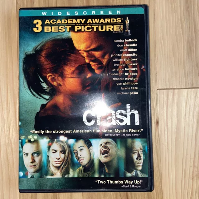 Crash (DVD Widescreen) New Sandra Bullock Ludacris Brendan Fraser Matt Damon