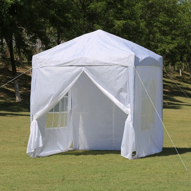 Gazebo 2x2m Garten Zelt Wasserdicht Weiß Hochzeiten Party Zelt Outdoor