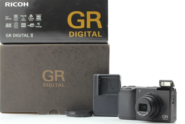 [Near MINT] SH 5709 RICOH GR DIGITAL II 10.1MP Digital Camera Black From JAPAN