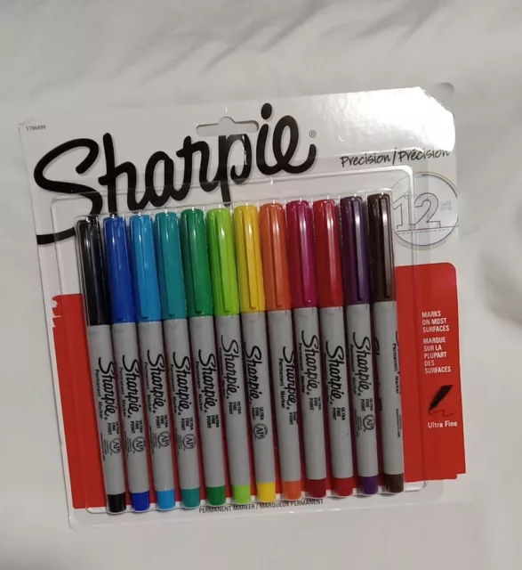 Sharpie Ultra Fine Point Permanent Markers | Assorted 12 count | 071641371750