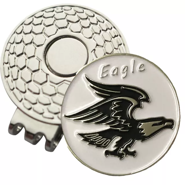 1 x New Magnetic Hat Clip & Golf Ball Marker For Golf Hat /Visor - Eagle