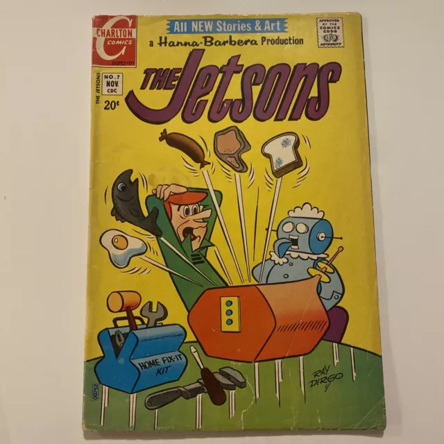 * The Jetsons #7 * BRONZE AGE CHARLTON COMICS 1971 … Hanna Barbera Cartoon … VG