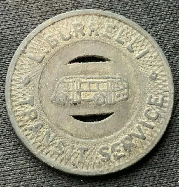 Vintage Pittsburgh PA Transit Token  ( L. Burelli )    #C506