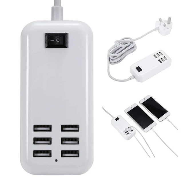 de 1,5 m Chargeur de téléphone USB Alimentation électrique Adaptateur Douille