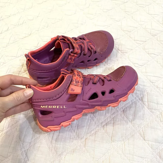 Merrell Girls Size 11M Hydro 2.0 Sport Water Shoes Sanford Purple