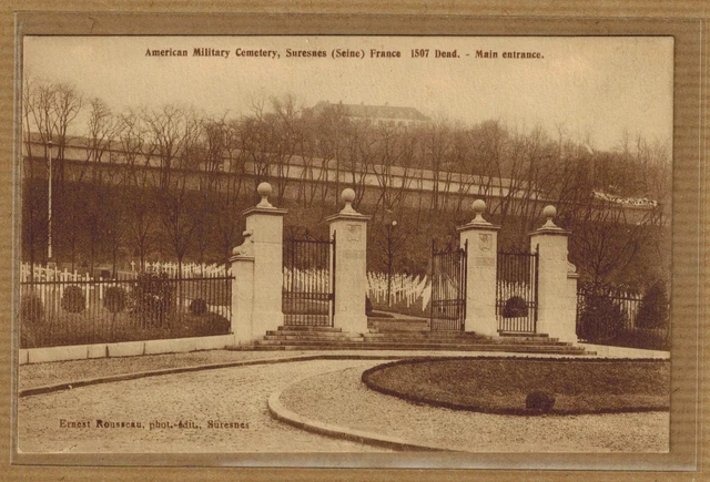 CPA American Military Cemetery Suresnes - Hand entrance tp0610