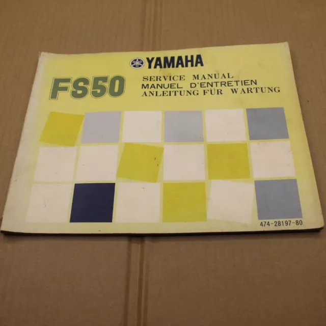MANUEL REVUE TECHNIQUE D ATELIER YAMAHA 50 FS 1974-> service manual FS50 50FS