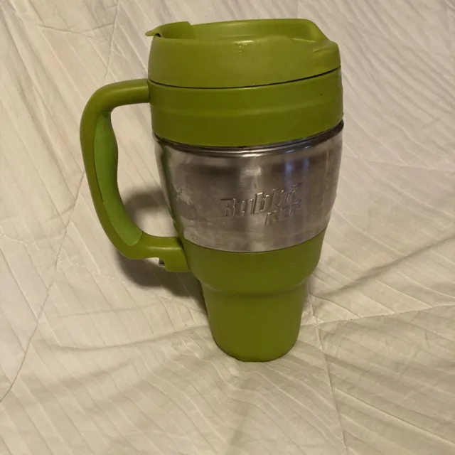 BUBBA KEG Travel Mug with Handle Insulated 34oz Green Silver