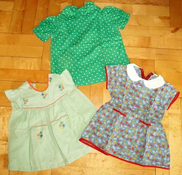 Abito bambola DDR abito ragazza anni 1950/60 cotone vintage