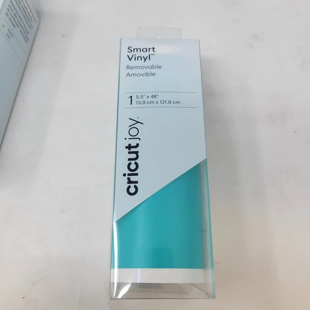 Cricut Joy 2007165 Smart Vinyl Removable 5.5"x48" Adhesive Decal Roll Teal c1