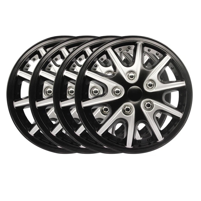 14" inch Wheel Hub Caps Set of 4 Car Wheel Covers Rim Trim Hubcaps Hard ABS UK