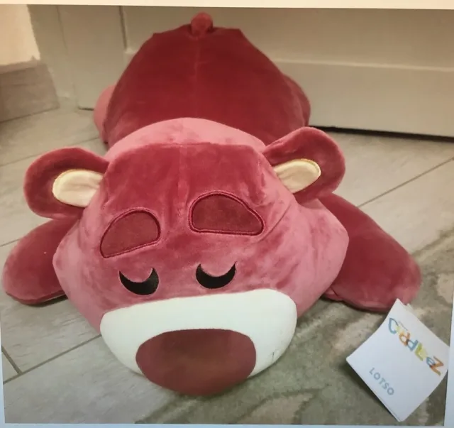 Disney Toy Story 3 Peluche douce de la boutique officielle Lotso - 46 cm -  En tissu doux au toucher avec détails brodés - Rembourrée avec un parfum de