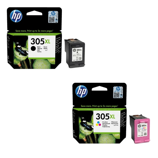 Hp 305Xl Cartucce Originali Bk Tricolore 3Ym62Ae 3Ym63Ae Kit 1 2 3