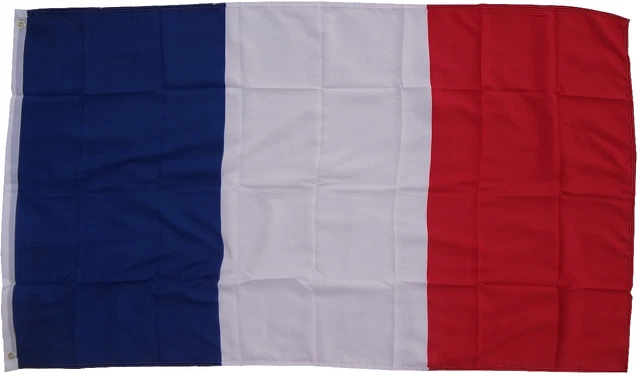 Drapeau Français 150x90 Cm - Bleu, Blanc, Rouge, Qualité Extérieur