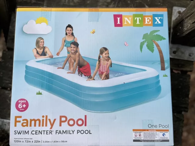 Intex 58484EP 120in x 72in x 22in Swim Center Family Inflatable Pool