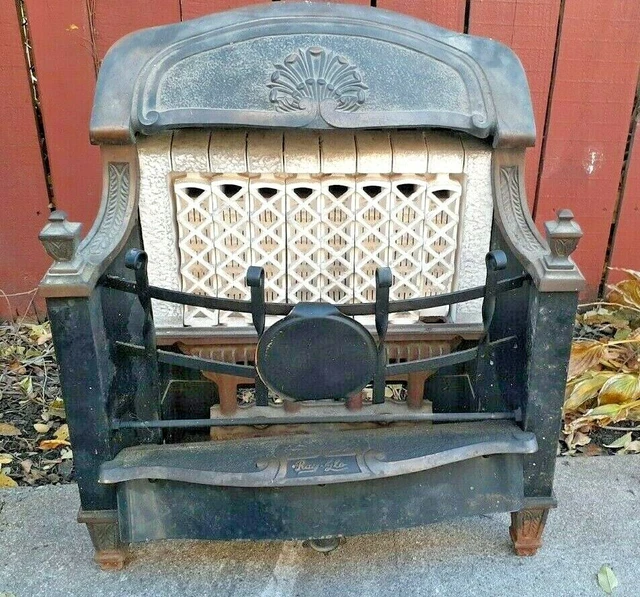 ANTIQUE VINTAGE RAYGLO Gas Heater Ceramic Bricks adapt Fireplace