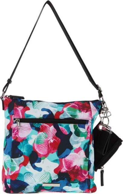 Samantha Brown To-Go Zip-Front Crossbody ORCHID CAMO # 751-463