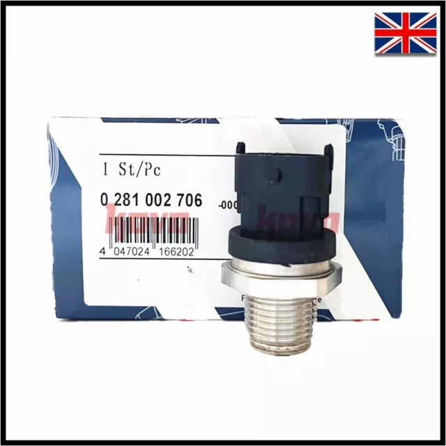 Fuel Rail Pressure Sensor For Volvo Ford Vauxhall Fiat Man Renault 0281002706