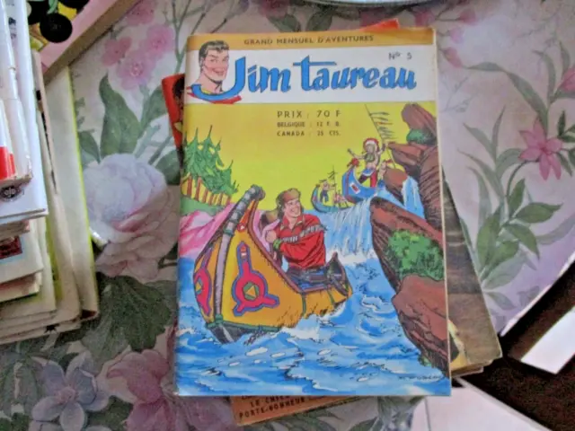 Jim Taureau N° 5 PETIT FORMAT mensuel édition SAGE 1958. TBE+