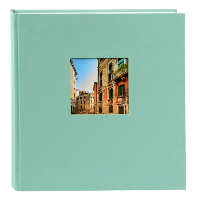 Goldbuch Fotoalbum Bella Vista Leinen 24887 aqua , 60 weiße Seiten , 25x25 cm