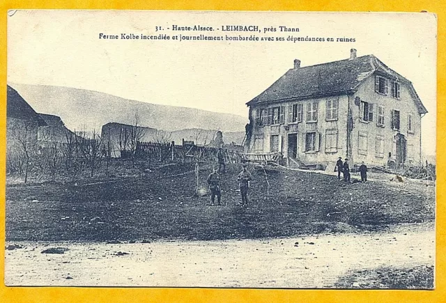 CARTE POSTALE ANCIENNE  LEIMBACH près de Thann ferme Kolbe