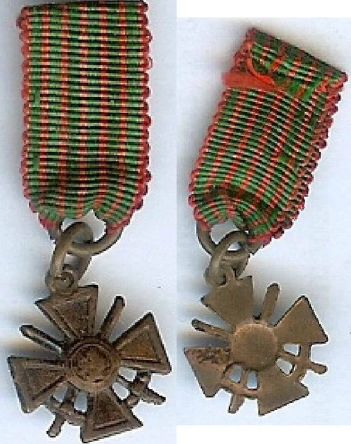 REDUCTION MEDAL Uniface Copper War Cross d=12mm 21.63 PicClick