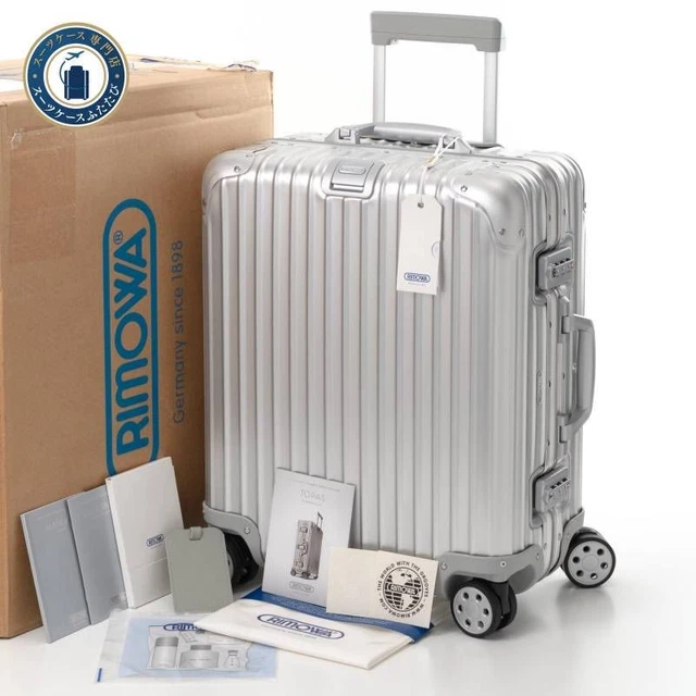 RIMOWA TOPAS 923.56 45L Aluminum 4-Wheel Suitcase Silver TSA Lock