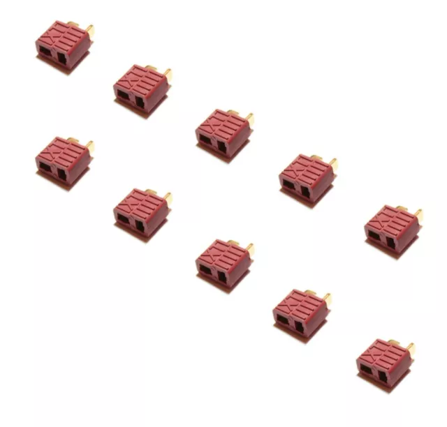 10 x  T Plug Buchse mit Grip Hochstromstecker Deans connector 10 Stück Stecker