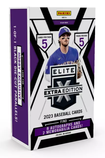 2023 Panini Elite Extra Edition Baseball Hobby Box - 8 AUTOS