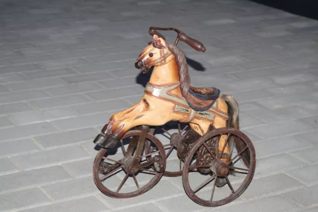 Dreirad Holzpferd Schaukelpferd Karussellpferd Holz Pferd  40 cm