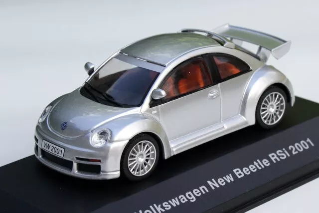 VW New Beetle Rsi Bj. 2001-2003, Silbermet Ixo-Modell Dans M.1 : 43, IN