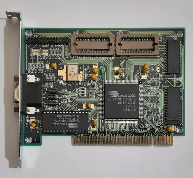 QDI CL54M30PCI/SMT PCI Grafikkarte (Cirrus Logic CL-GD54M30, 1MB, 1995)