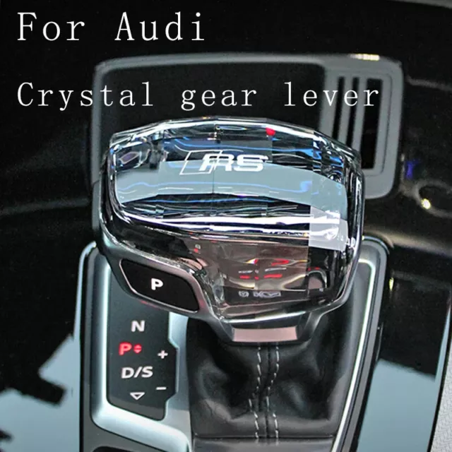 Crystal Handle Gear Shift Knob Cover Lever Head Decor For Audi A4 A6 Q5 A5 Q7 A8