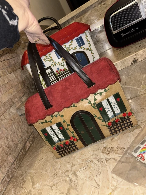 RARA BELLISSIMA BORSA Donna Braccialini Temi Tema Casetta