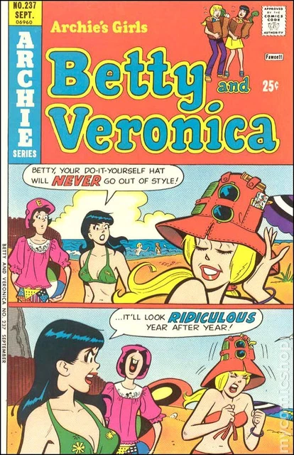 Archie's Girls Betty and Veronica #237 VG 1975 Stock Image Low Grade