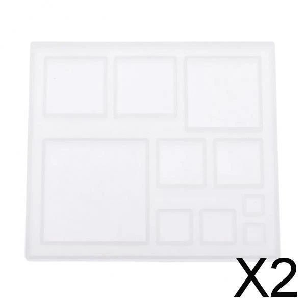 2X Diy silikonform schmuck machen harzguss epoxy handwerk form platz