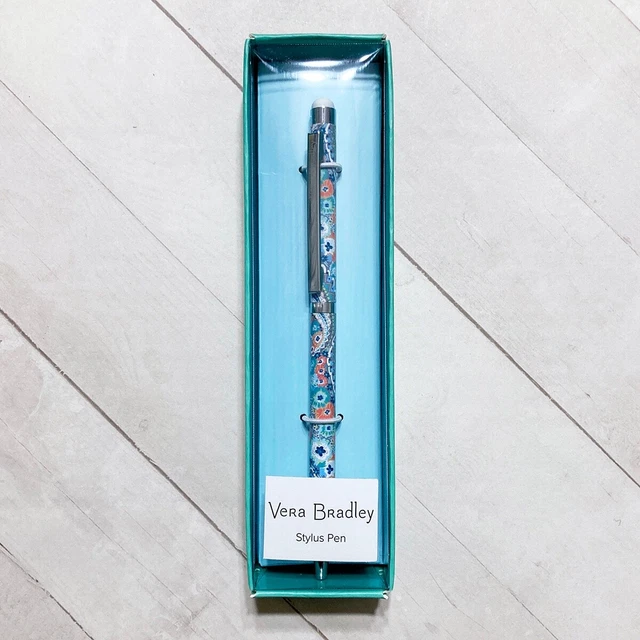 Vera Bradley Ballpoint Pen w Stylus Citrus Paisley Floral Designer Refillable