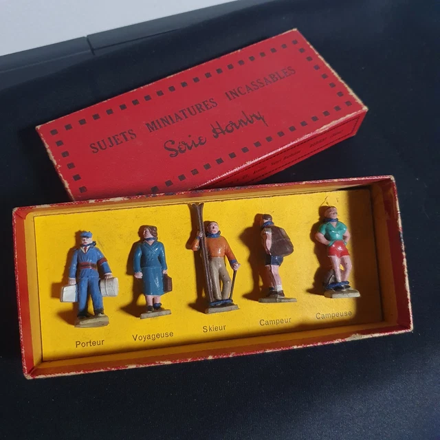 Boîte De Sujets Incassables Hornby N°11 – échelle O – Vintage, Personnages En Plastique