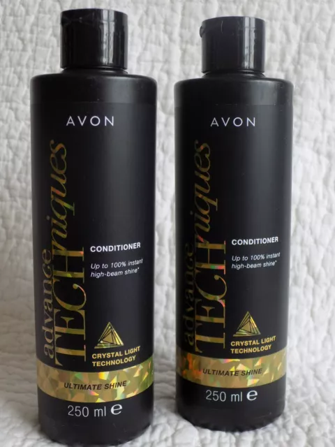 AVON 2 x ADVANCE TECHNIQUES ~ ULTIMATIVE GLÄNZENDE CONDITIONER ~ je 250 ml ~ NEU