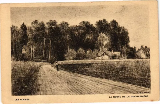 CPA Les Roches - La Route de la Guichardiere (182512)