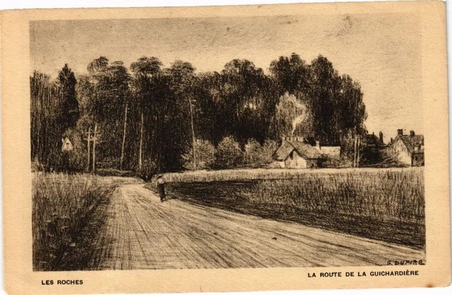 CPA Les Roches - La Route de la Guichardiere (182512)